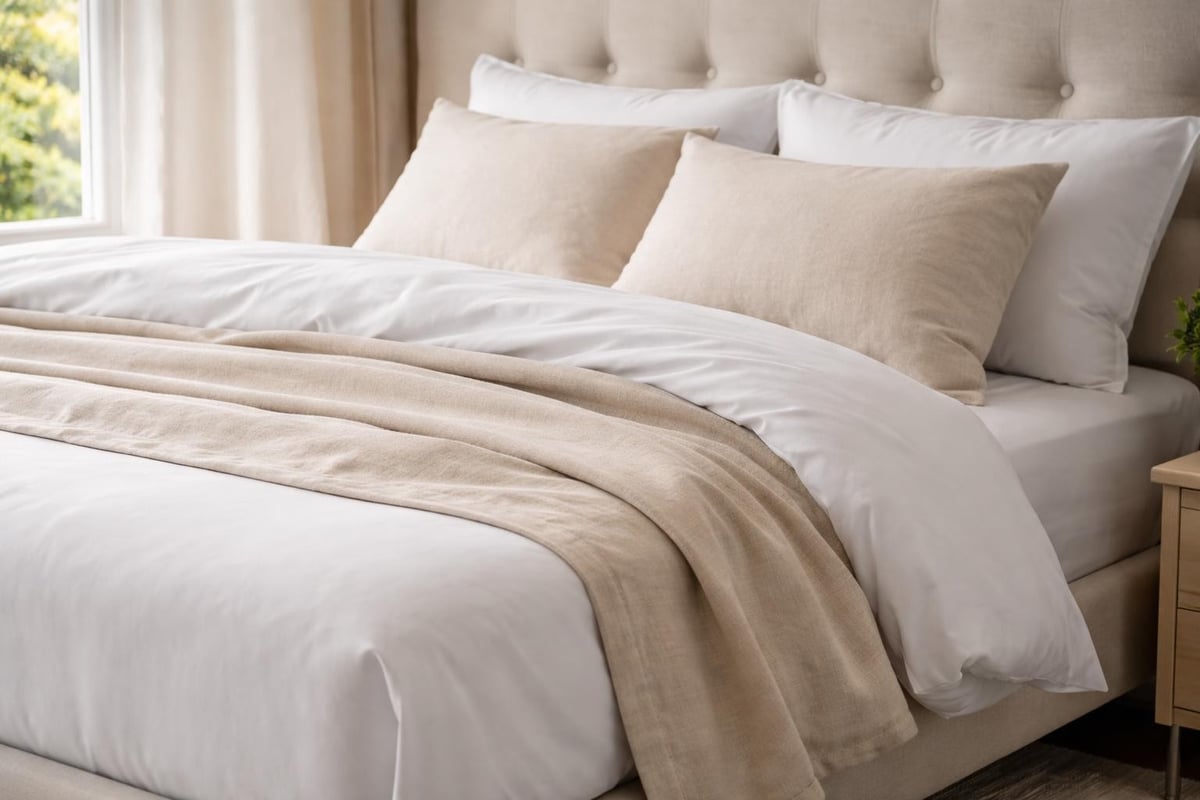 Bed linen components and layering