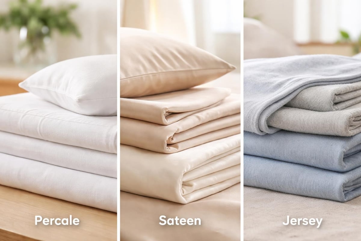 Bed linen weave patterns