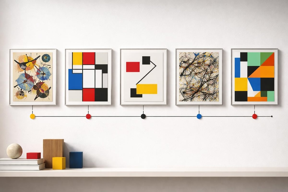 Historical progression of non representational art movements