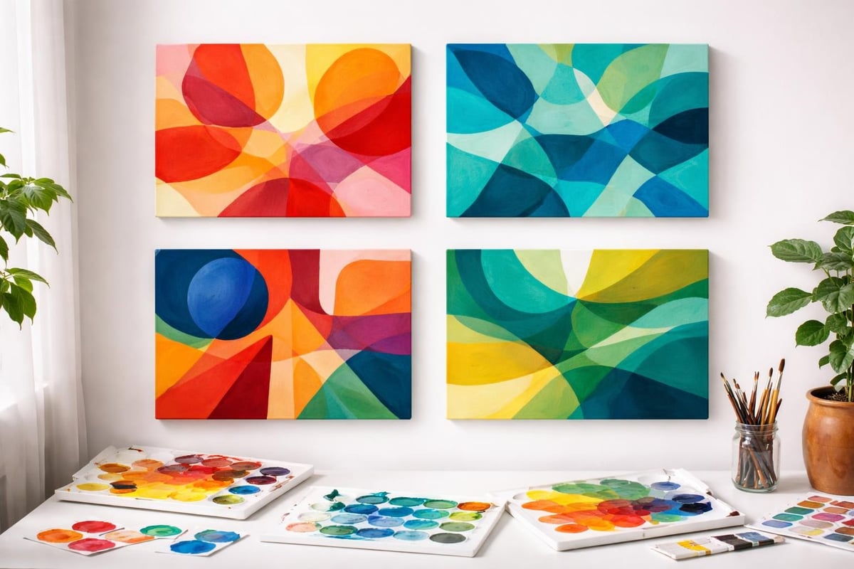 Color theory in non representational compositions
