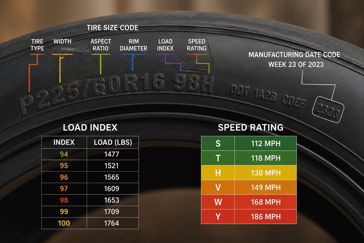 Car Tires All Season: Complete 2026 Buyer's Guide 3 Tire sizing guide