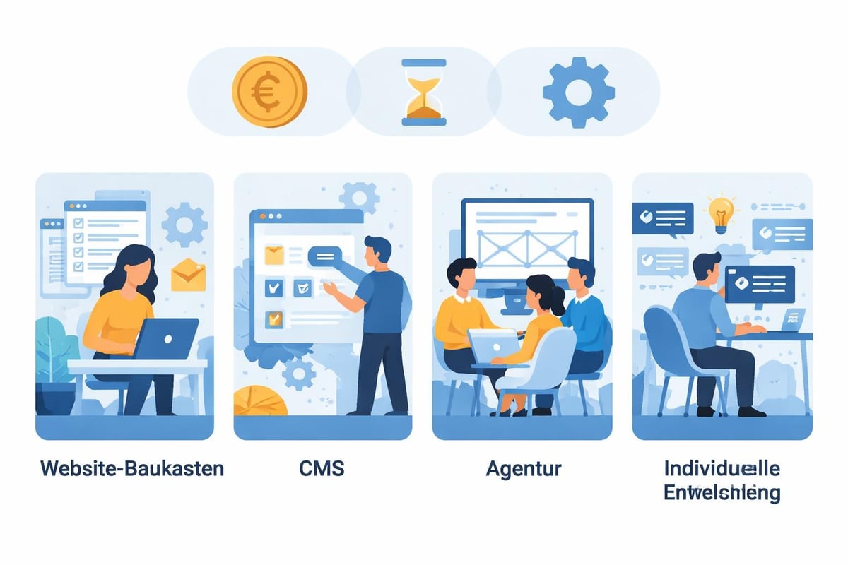 Homepage-Erstellungsmethoden im Vergleich