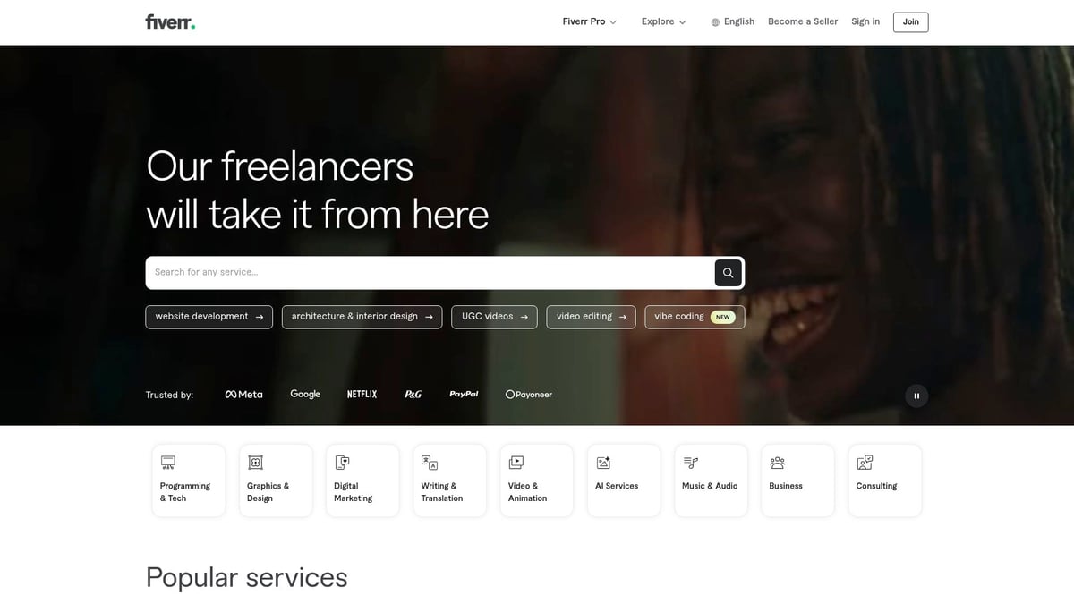 7 Essential Best Platform for Online Earning Picks in 2025 - Fiverr