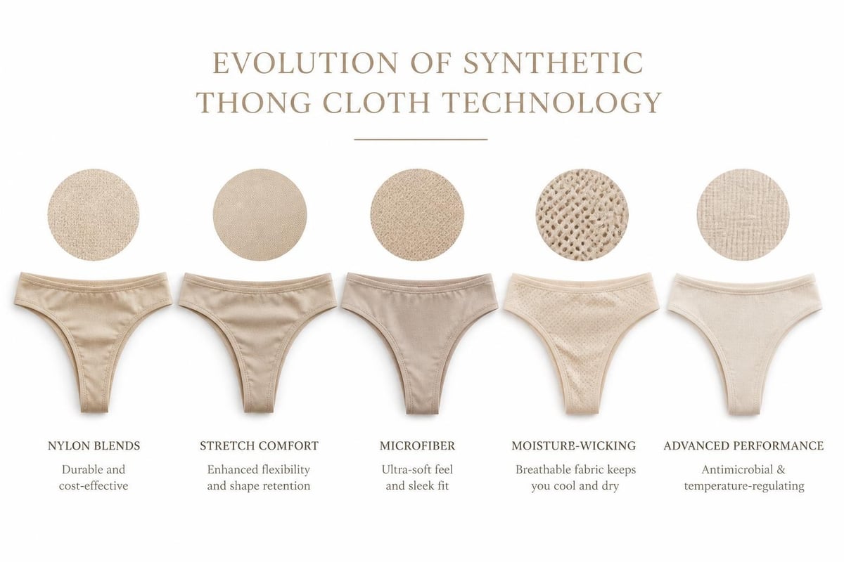 Synthetic thong fabric innovation