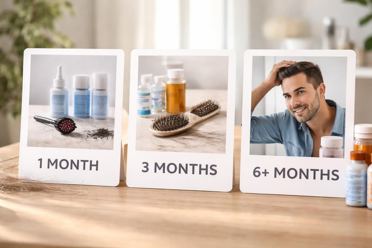 Hair growth treatment timeline
