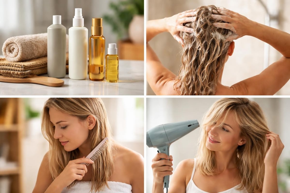 Hair care routine for thinning hair