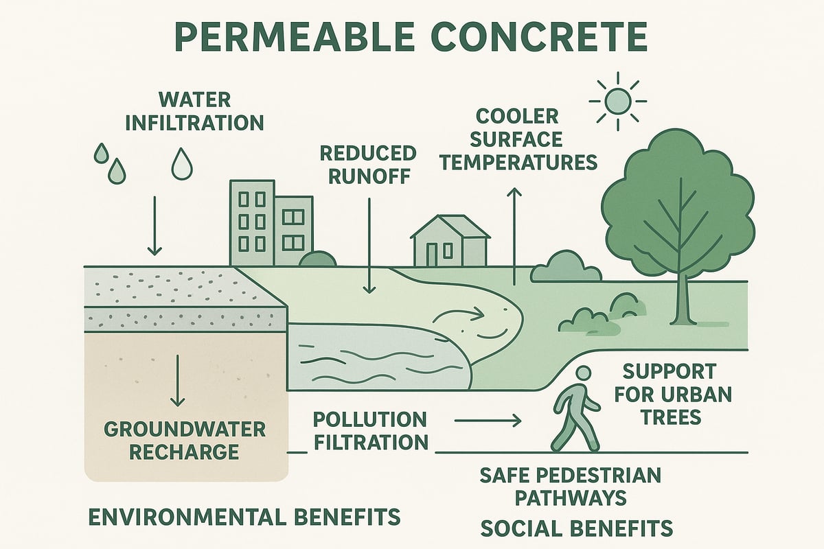 Environmental and Social Benefits of Permeable Concrete