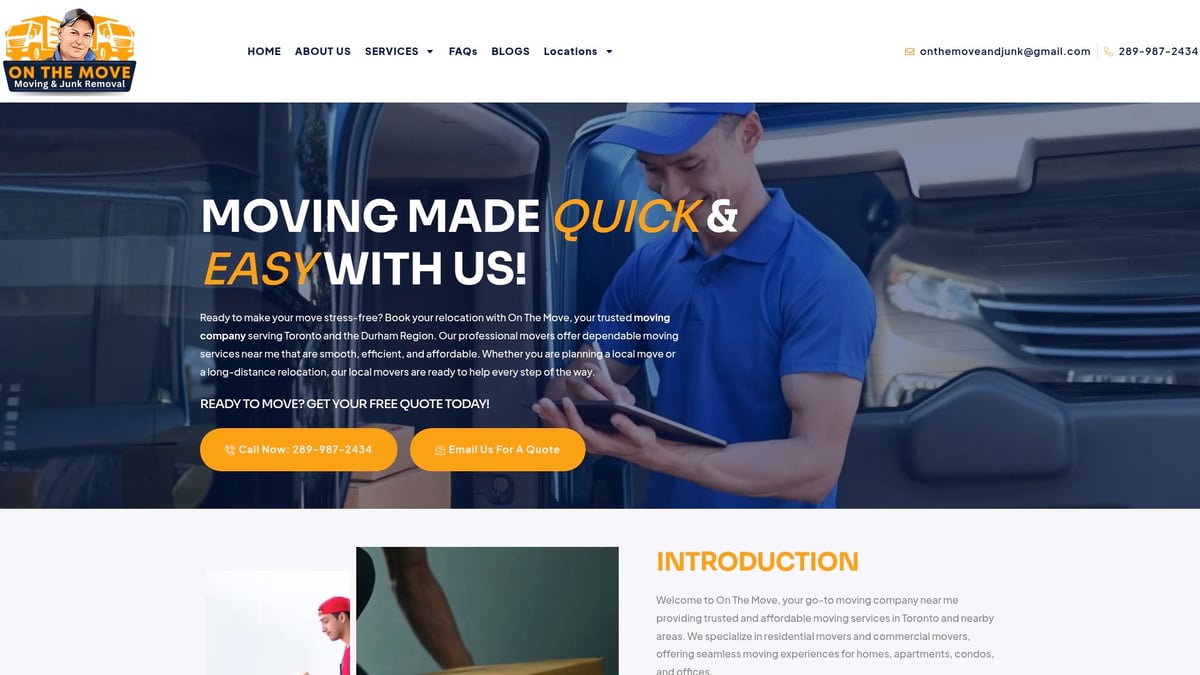 8 Reasons to Choose a Moving Company Toronto in 2025 - On The Move Moving & Junk Removal: Your Local Toronto Moving Experts