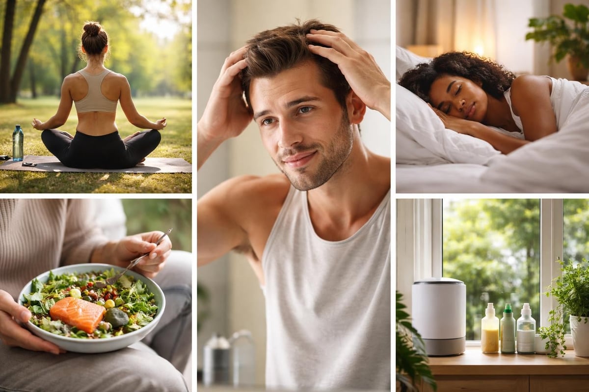 Lifestyle factors affecting hair growth