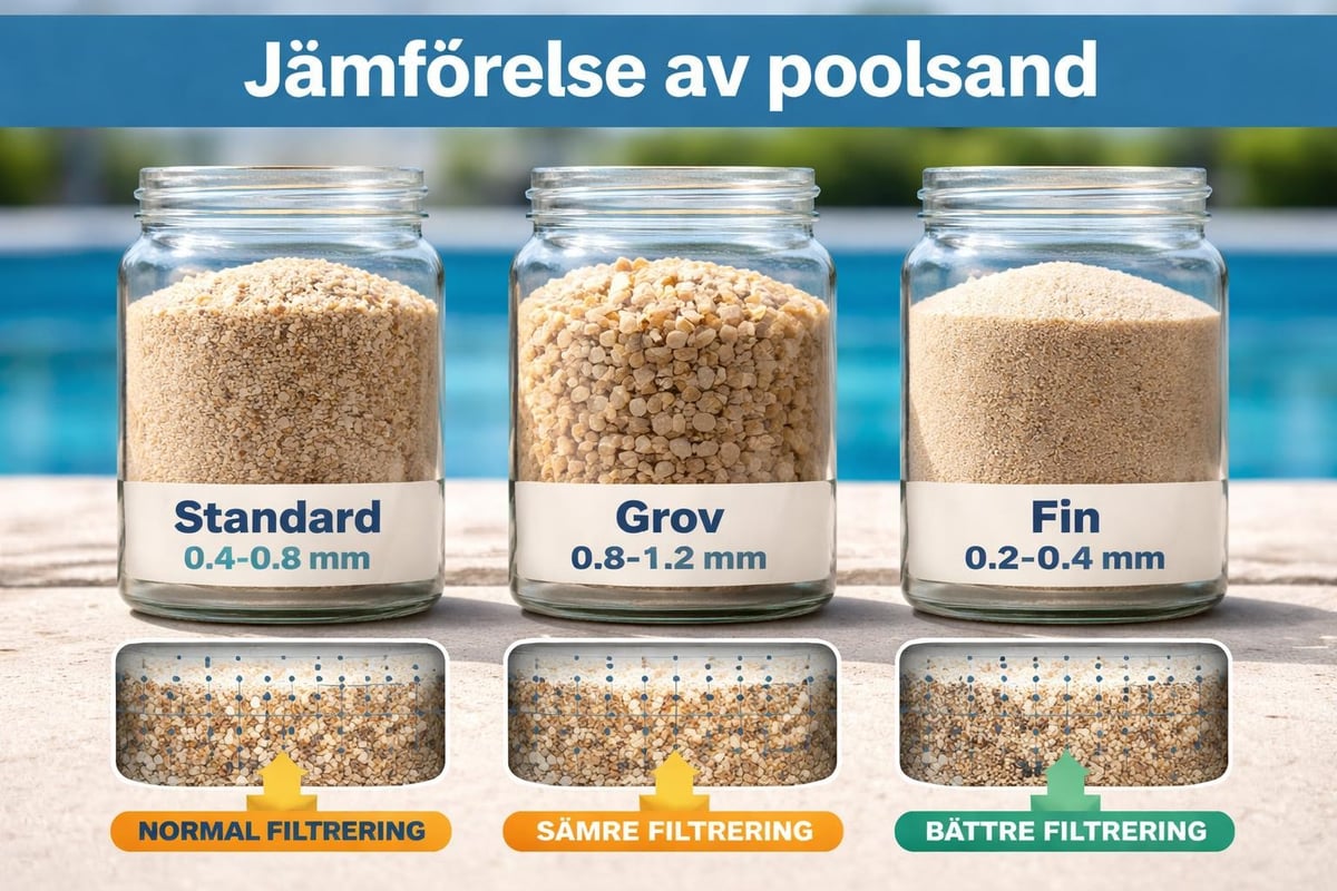 Kornstorlek filtersand