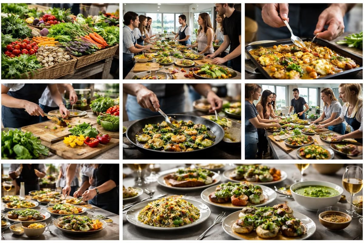 Veganes Menü in Frankfurt zubereiten