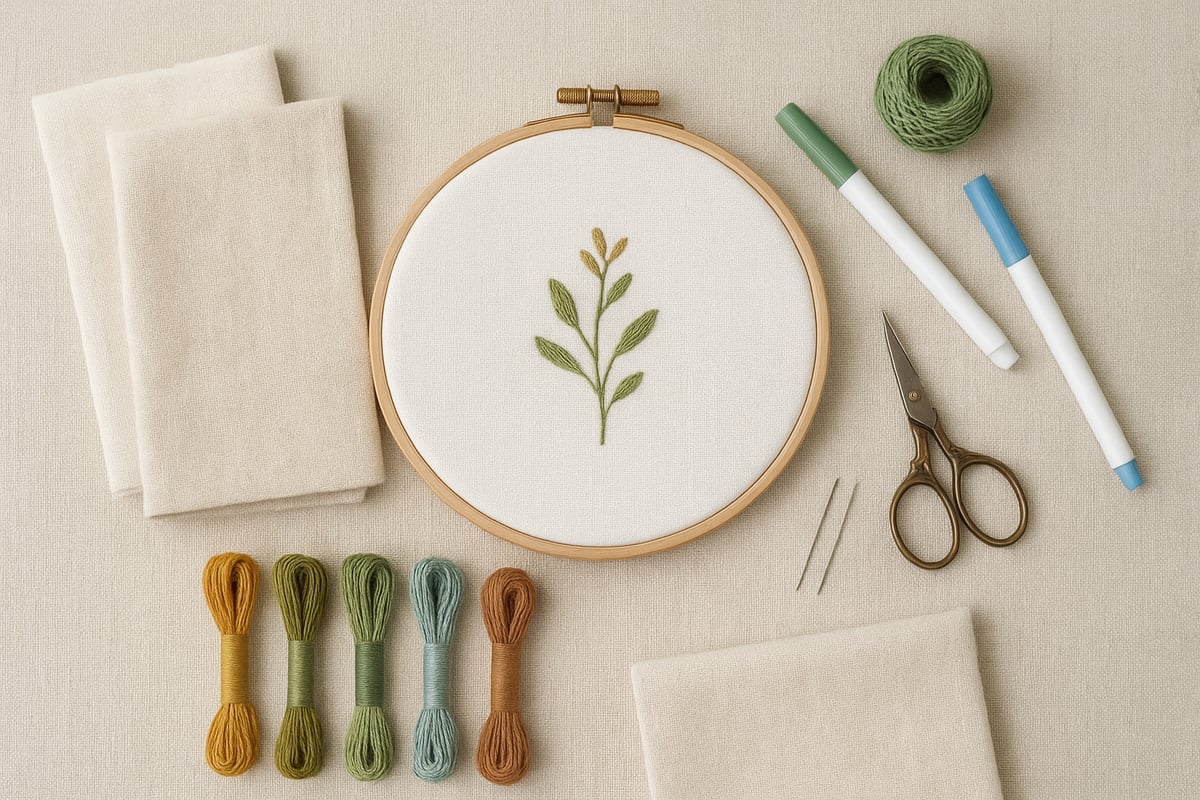Herramientas y Materiales Esenciales para Bordar Servilletas