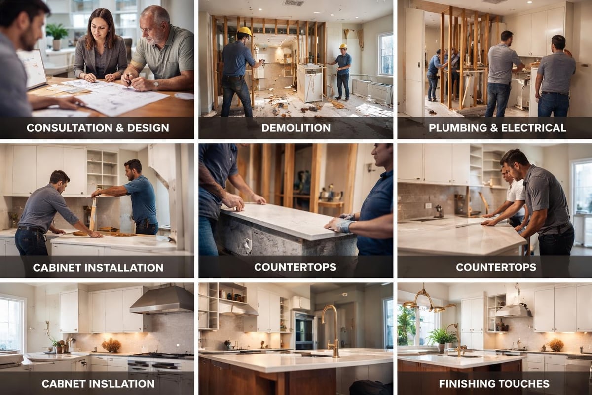 Kitchen remodel workflow