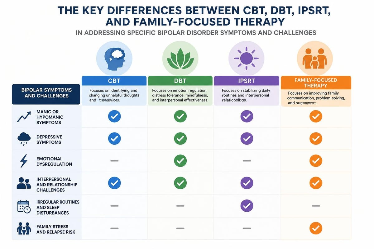 Comparing therapy approaches for bipolar disorder