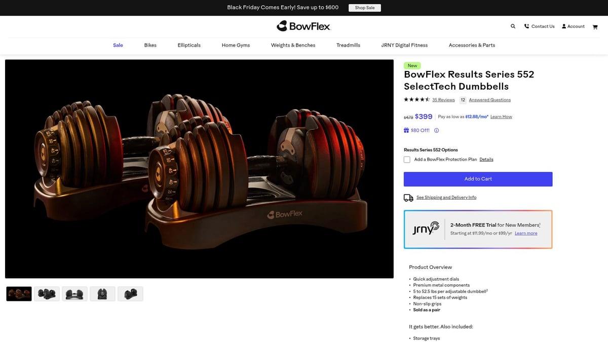 10 Best Gym Gift Ideas for Fitness Lovers in 2025 - Adjustable Dumbbells – Bowflex SelectTech 552