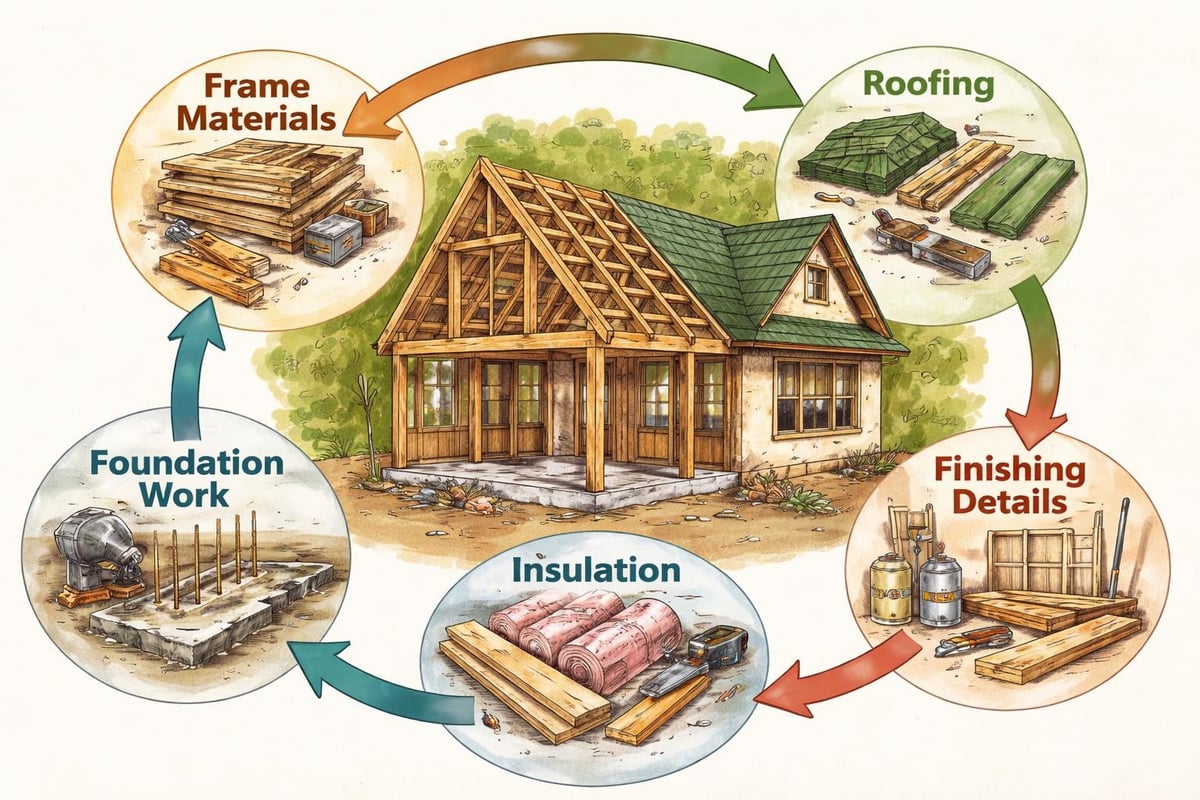 Budget allocation for small timber frame home