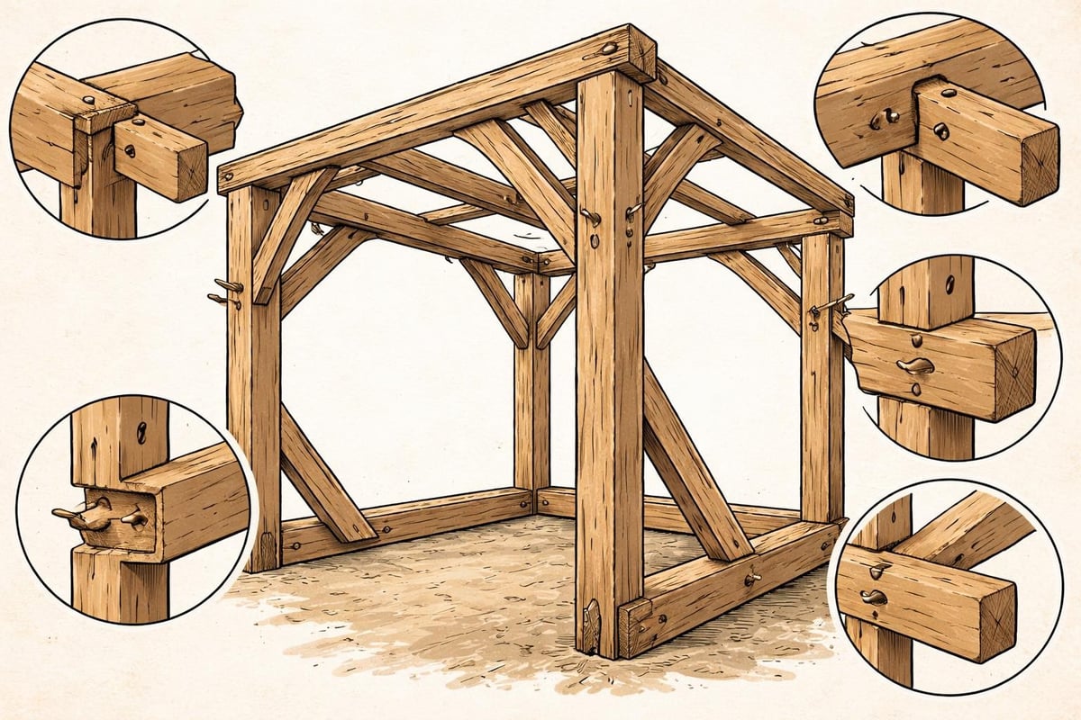 Traditional timber frame joinery