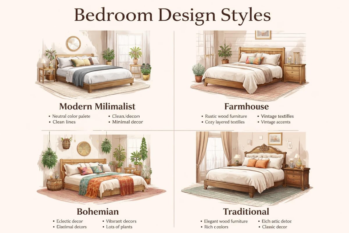 Bedroom style mood board