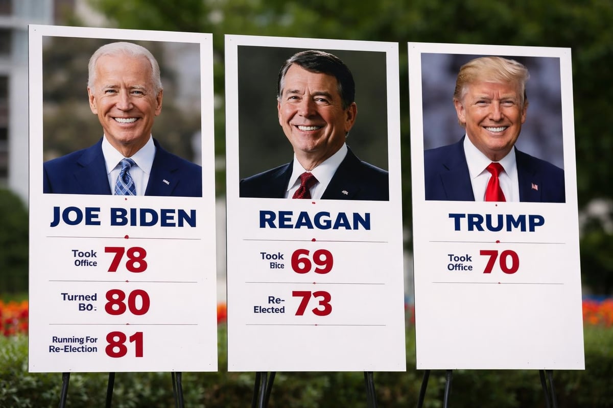 Joe Biden's age record comparison