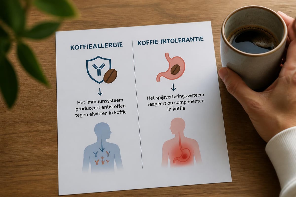 Verschil tussen koffieallergie en intolerantie