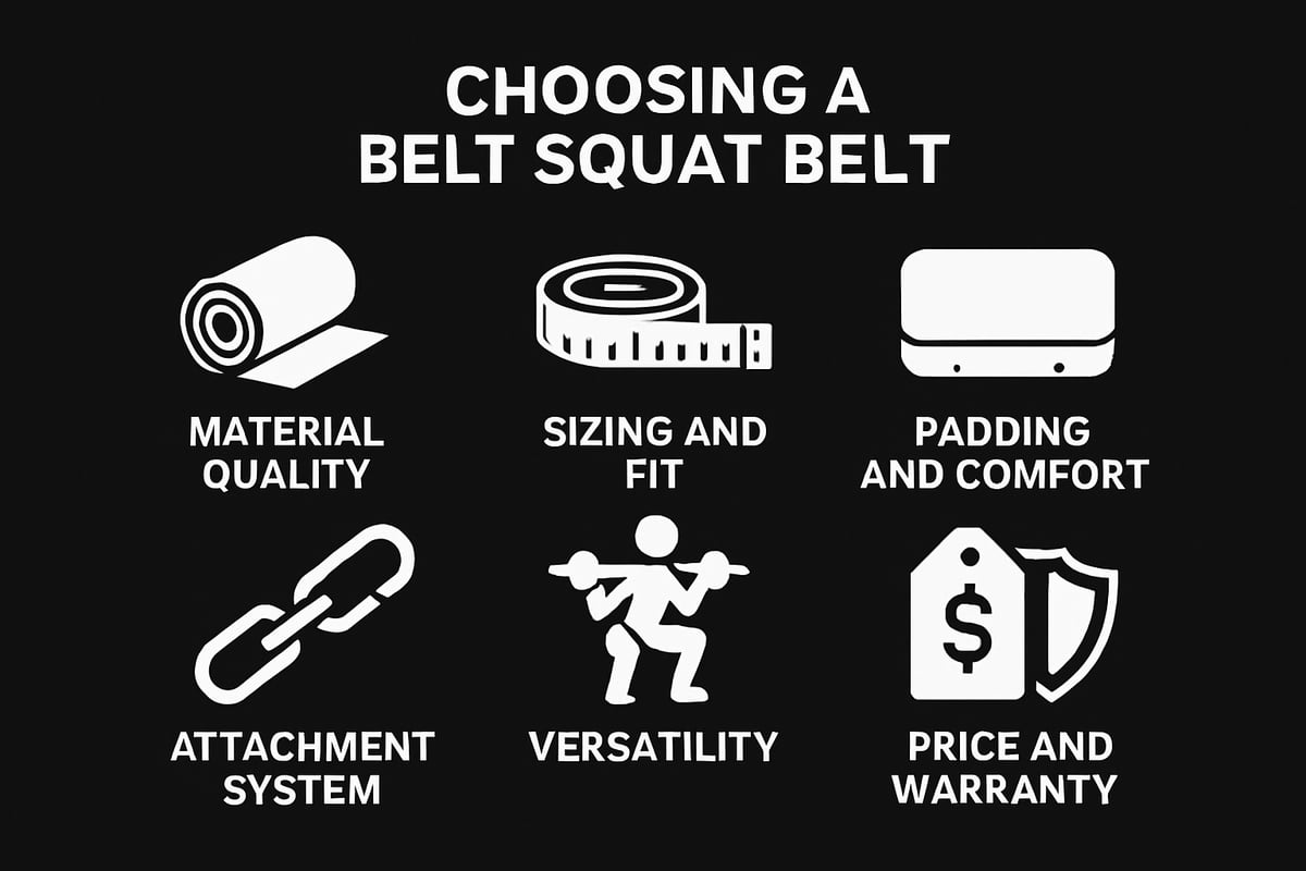 Key Features to Consider When Choosing a Belt Squat Belt
