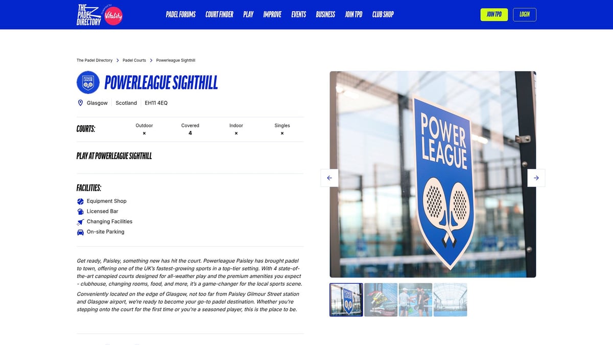7 Best Places To Play Padel UK in 2025 - Powerleague Sighthill – Glasgow