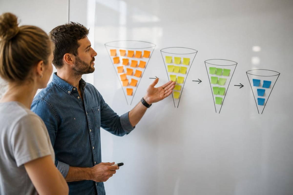 Winning Social Media Ad Campaigns That Drive Results 2 Audience targeting funnel visualization