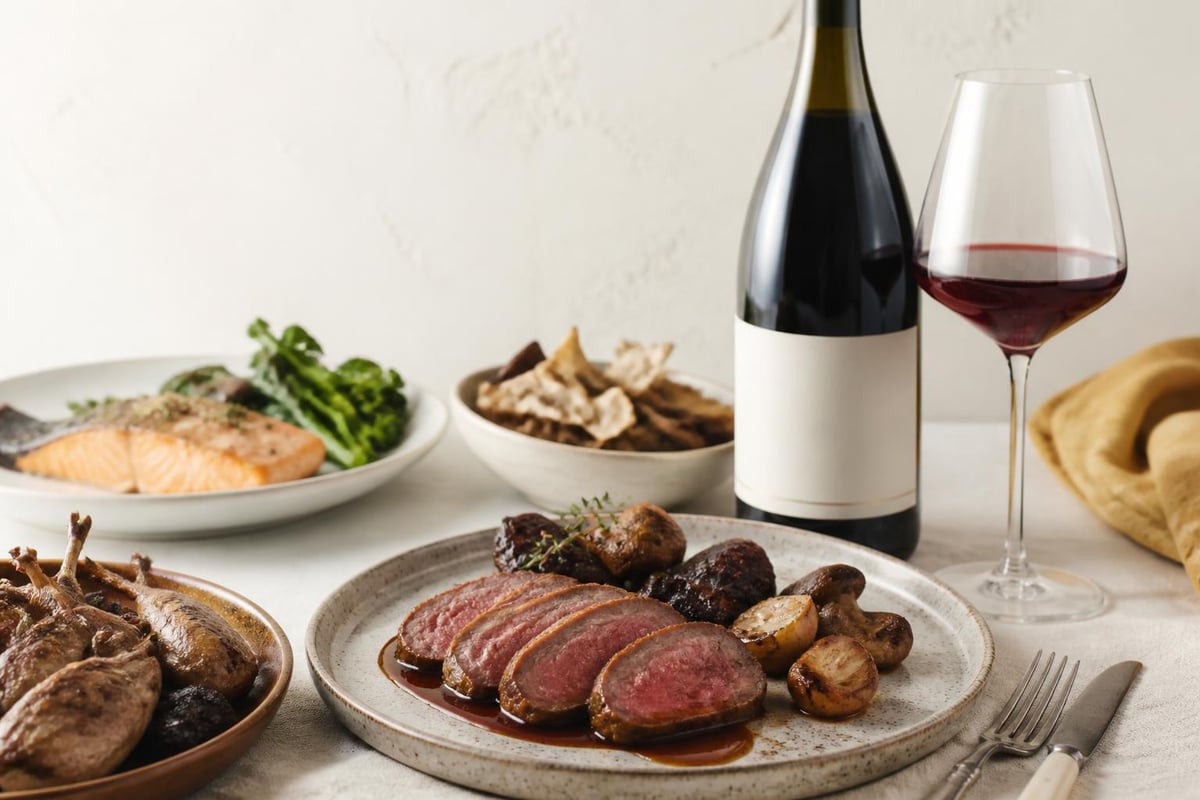 Organic Pinot Noir food pairings