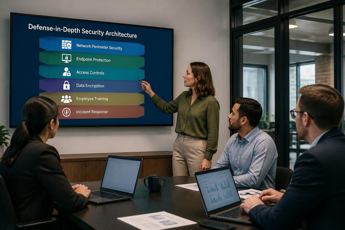 Layered cybersecurity defense