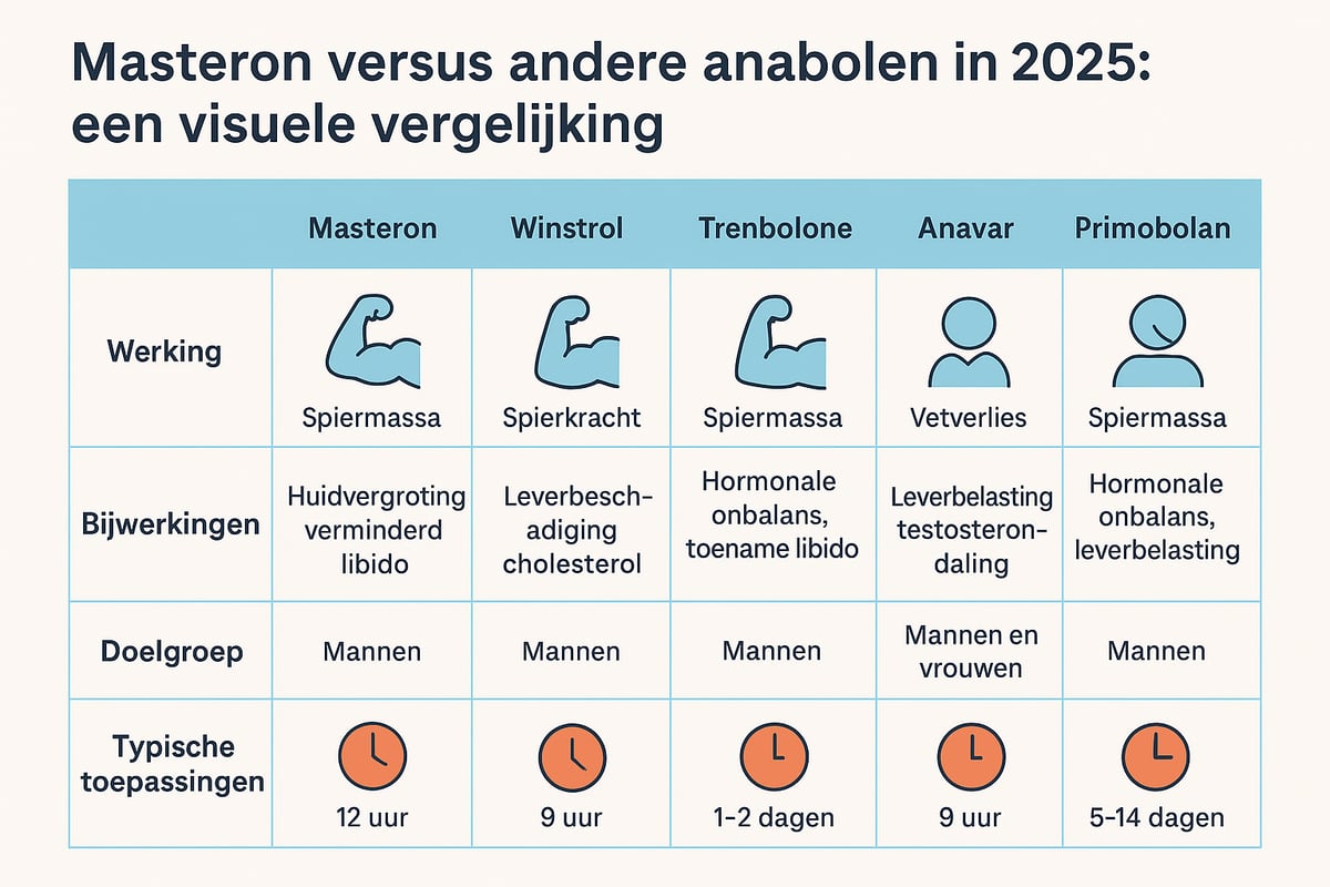 Masteron versus Andere Populaire Anabolen