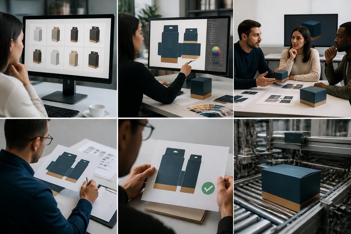 Online design workflow stages