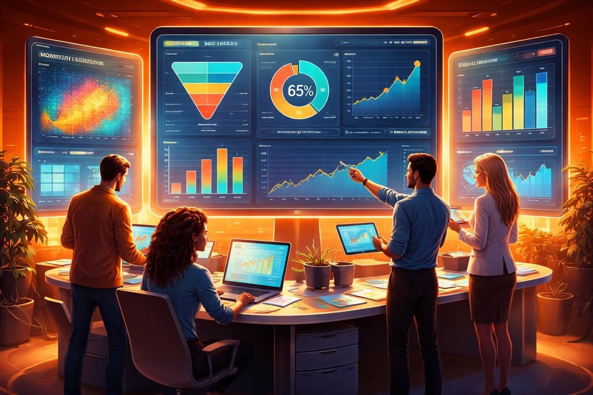 Webinar performance dashboard