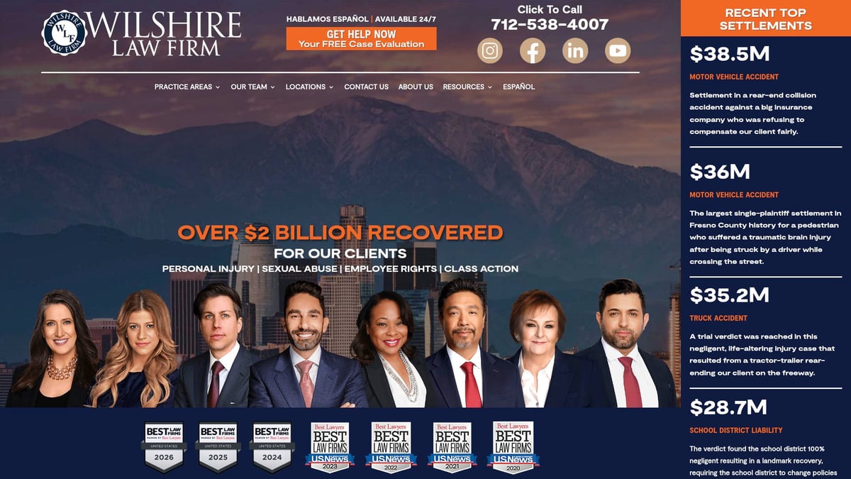 7 Essential Automobile Accident Attorneys Near Me in 2026 - Wilshire Law Firm – California