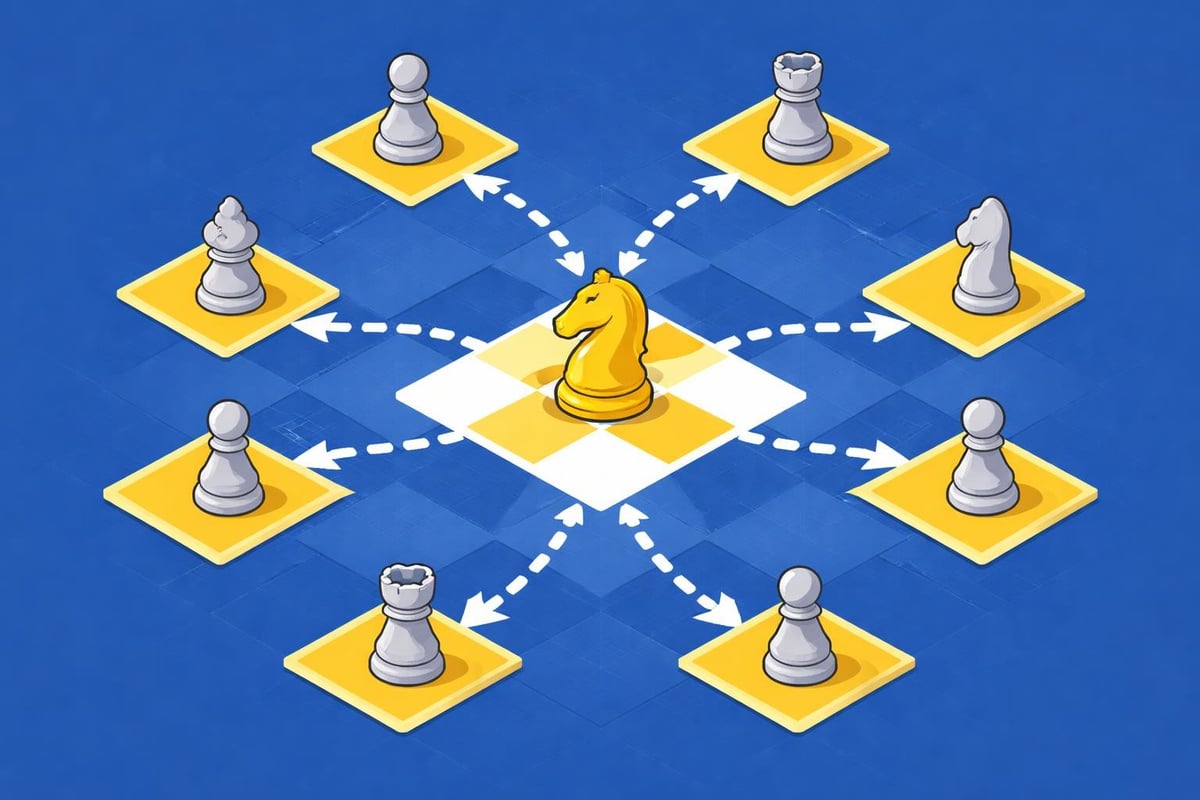 Knight movement pattern