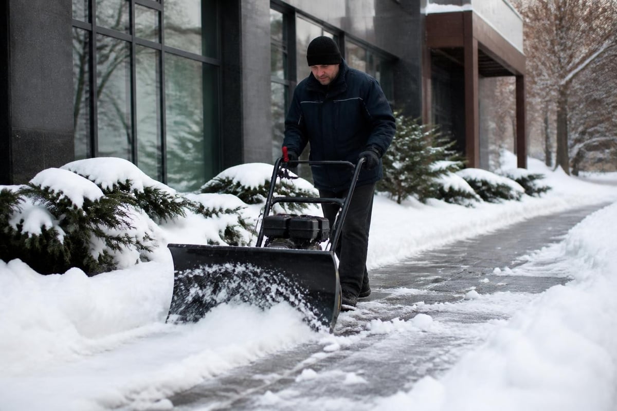 Snow removal service triggers and response times