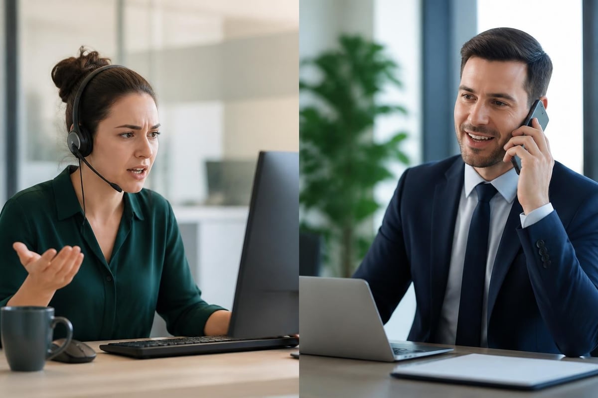 Inbound and outbound call center workflows