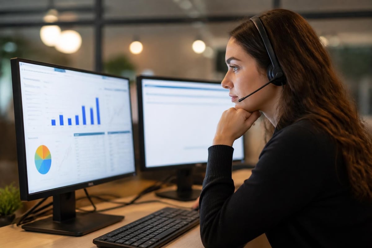 Call center performance metrics dashboard
