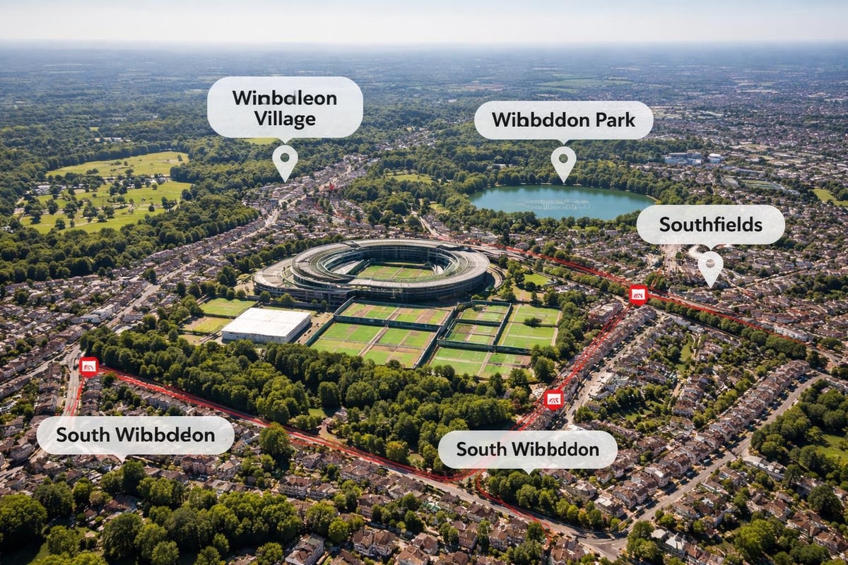 Wimbledon accommodation zones