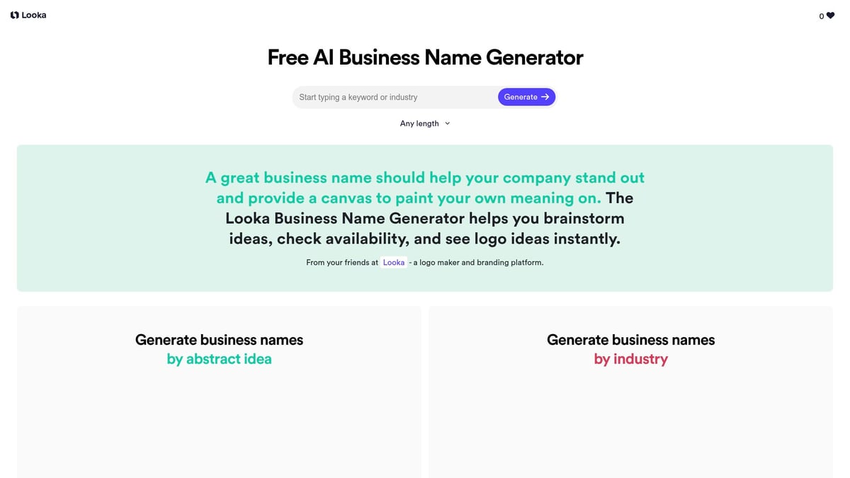 10 Creative Good Names For Online Business Ideas in 2025 - Looka Business Name Generator