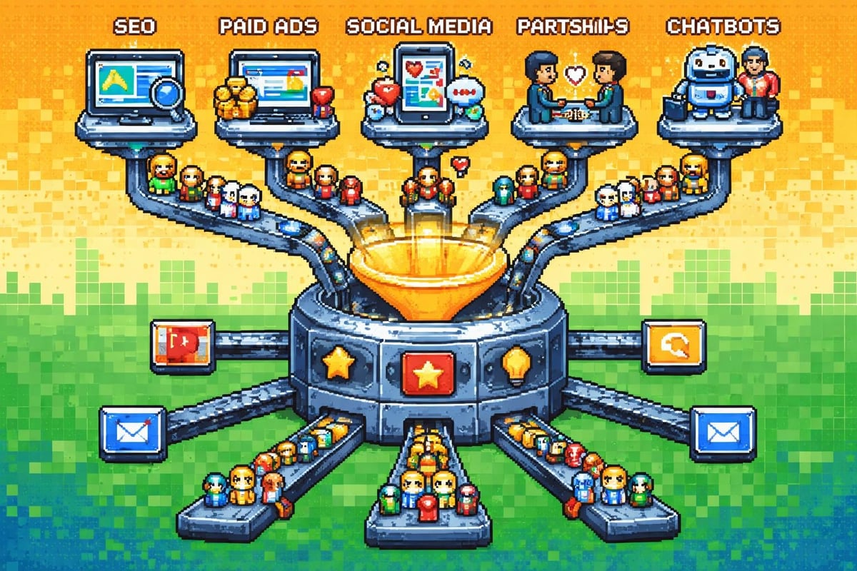 Multi-channel lead generation ecosystem