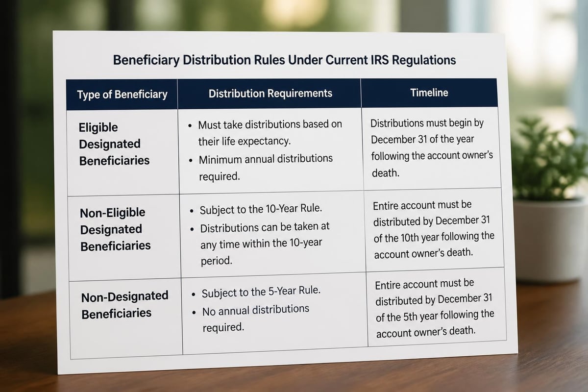 Beneficiary categories for inherited IRAs
