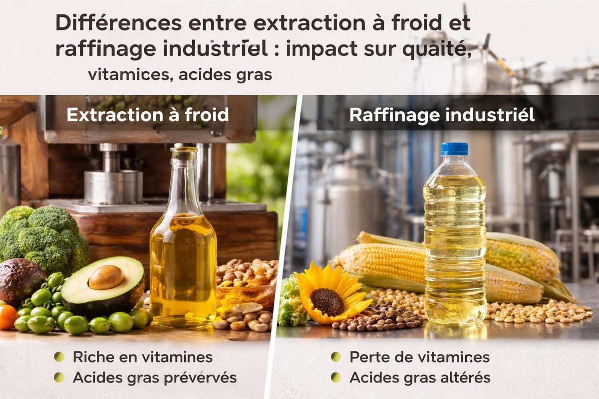 Comparaison qualité huiles végétales