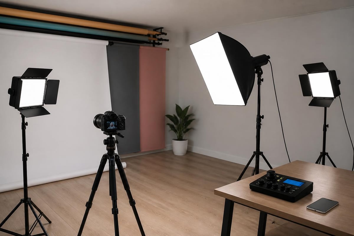 Photography equipment setup