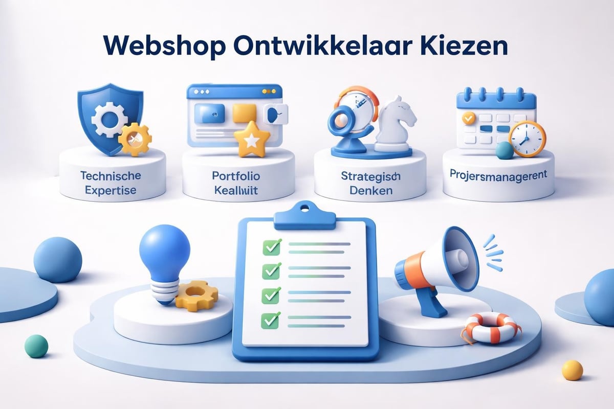 Webshop ontwikkelaar selectie criteria
