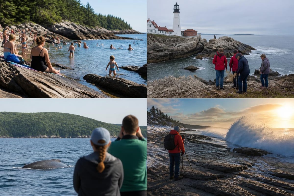 Maine beach activities