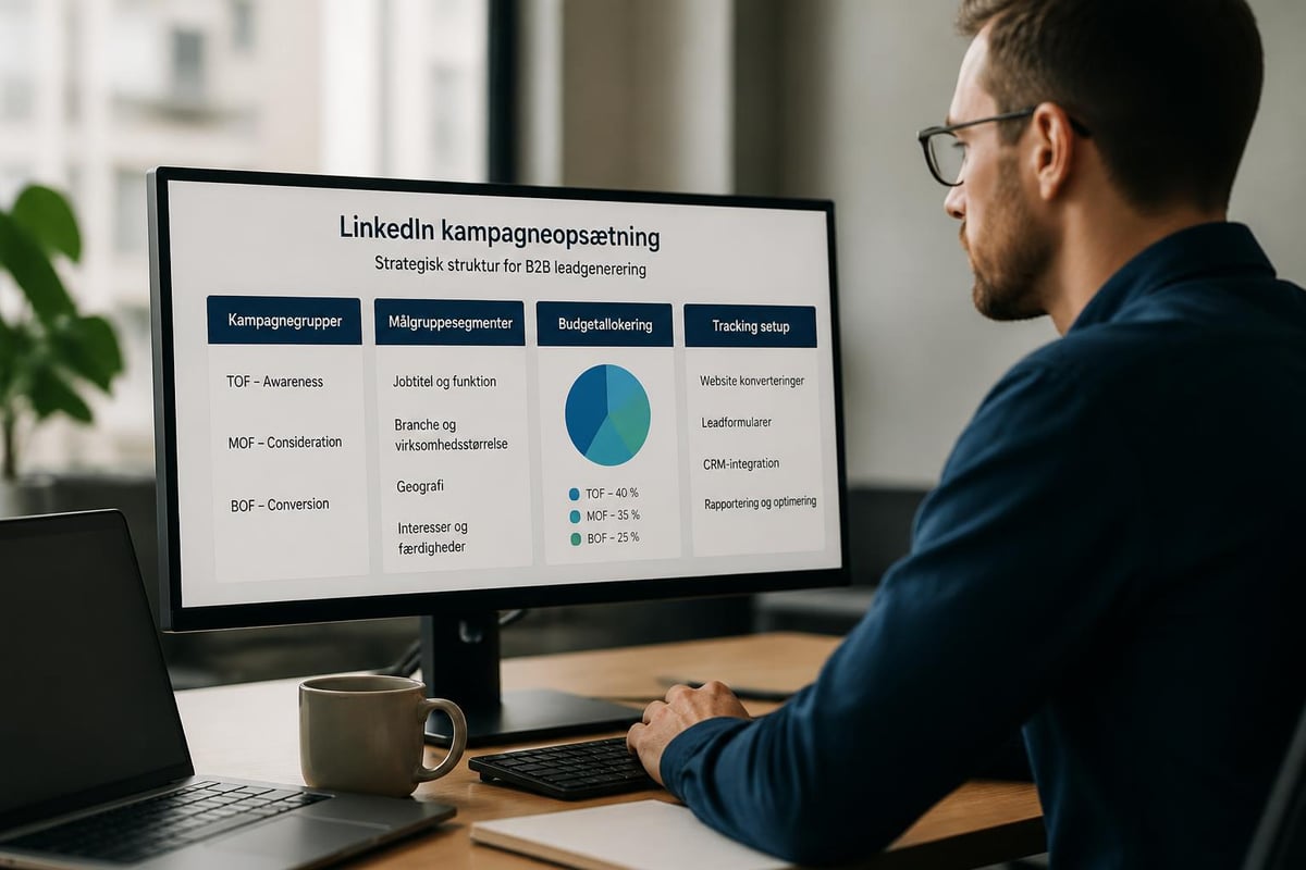 LinkedIn kampagnestruktur