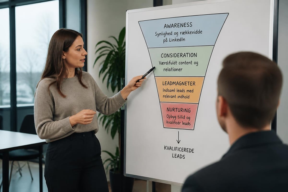 LinkedIn leadgenerering funnel