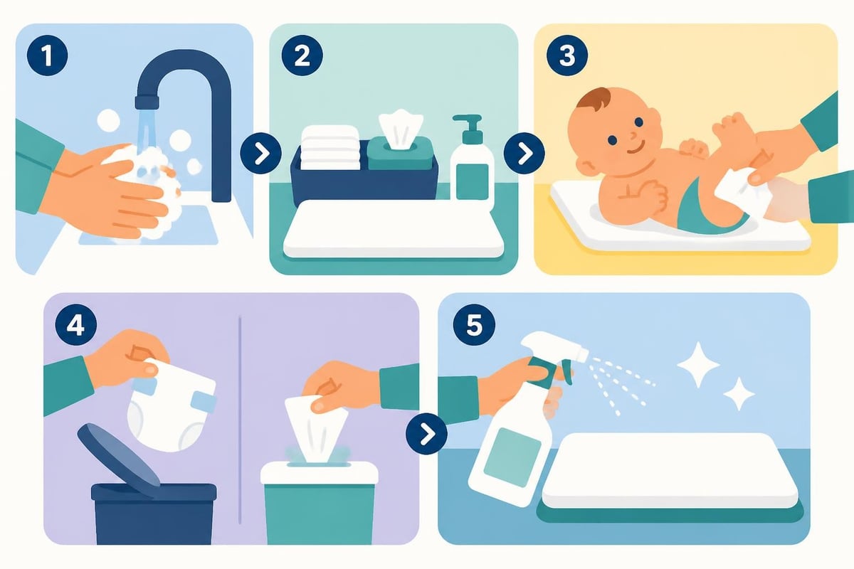 Hygiene and diapering procedures