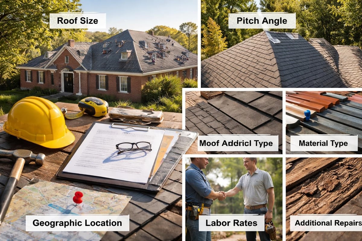 Roof repair cost factors