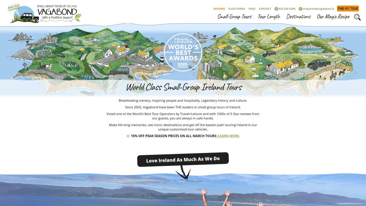 9 Amazing Visit Ireland Packages for Unforgettable Adventures - Vagabond Tours: Driftwood Irish Odyssey